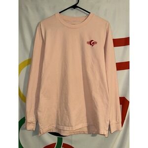 Glossier Atlanta T Shirt Large Pink Long Sleeve Promo Graphic Tee